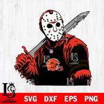 Cleveland Browns Jason Voorhees Horror 7 Svg Eps Dxf Png File, NFL svg, Digital Download, Instant Download