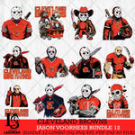 Cleveland Browns Jason Voorhees Horror Bundle 12 SVG Svg Eps Dxf Png File,Bundle NFL svg, Digital Download, Instant Download