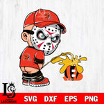 Cleveland Browns Jason Voorhees Piss On Cincinnati Bengals Svg Eps Dxf Png File, Digital Download, Instant Download