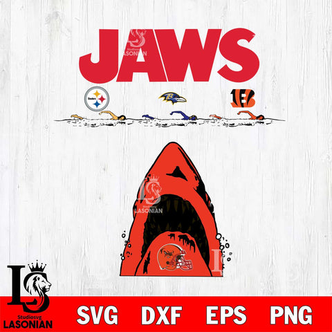 Cleveland Browns Jaws Eat Steelers, Ravens, Bengals Svg Eps Dxf Png File, Digital Download, Instant Download