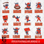 Cleveland Browns Lilo and stitch Football NFL Bundle 12 SVG DXF EPS PNG FILE, NFL File Cut, Digital Download,Instant Download, Silhouette, Cricut