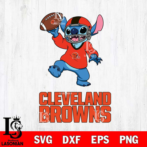 Cleveland Browns Lilo and stitch Sport SVG DXF EPS PNG FILE, Stitch File Cut,NFL Digital Download,Instant Download, Silhouette