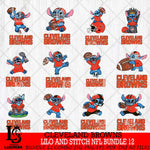 Cleveland Browns Lilo and stitch Sport NFL Bundle 12 SVG DXF EPS PNG FILE,Bundle Stitch File Cut,NFL Digital Download,Instant Download, Silhouette