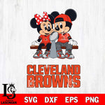 Cleveland Browns Mickey And Minnie Football Champions Svg Eps Dxf Png File, NFL svg , Digital Download , Instant Download, Cricut File