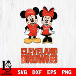 Cleveland Browns Mickey Minnie Rugby Svg Eps Dxf Png File, Bundle NFl svg , File Cut , Digital Download , Instant Download, Laser Cut Svg Files