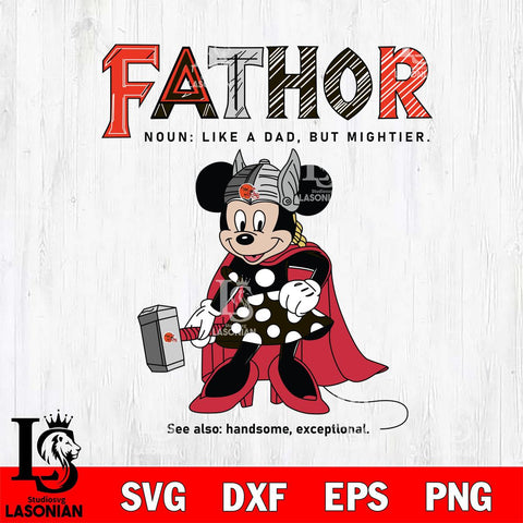 Cleveland Browns Minnie Mouse Fathor Sport Svg Eps Dxf Png File, NFL File Cut,Digital Download,Instant Download,Disney Svg Files
