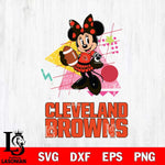 Cleveland Browns Minnie Mouse Sport SVG DXF EPS PNG FILE, Disney Father day File Cut,Digital Download,Instant Download,Disney Svg Files