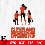 Cleveland Browns Mother and son Rugby SVG DXF EPS PNG FILE,NFL SVG, Father day Digital Download,Instant Download, Silhouette