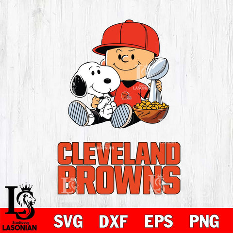 Cleveland Browns Peanuts Snoopy Champion football SVG DXF EPS PNG FILE,Snoopy File Cut, Nfl Digital Download,Instant Download, Silhouette