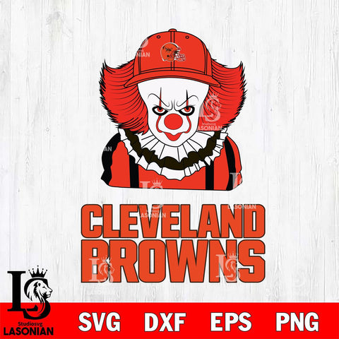 Cleveland Browns Pennywise Horror Sport 10 Svg Eps Dxf Png File, NFL svg, Digital Download, Instant Download