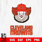Cleveland Browns Pennywise Horror Sport 12 Svg Eps Dxf Png File, NFL svg, Digital Download, Instant Download
