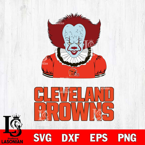 Cleveland Browns Pennywise Horror Sport 5 Svg Eps Dxf Png File, NFL svg, Digital Download, Instant Download