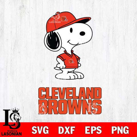 Cleveland Browns Snoopy Football sport SVG DXF EPS PNG FILE,Snoopy File Cut, Nfl Digital Download,Instant Download, Silhouette