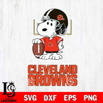 Cleveland Browns Snoopy Player Football SVG DXF EPS PNG FILE,Snoopy File Cut, Nfl Digital Download,Instant Download, Silhouette