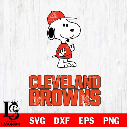 Cleveland Browns Snoopy Sport 8 Svg Eps Dxf Png File, NFL svg, Digital Download, Instant Download