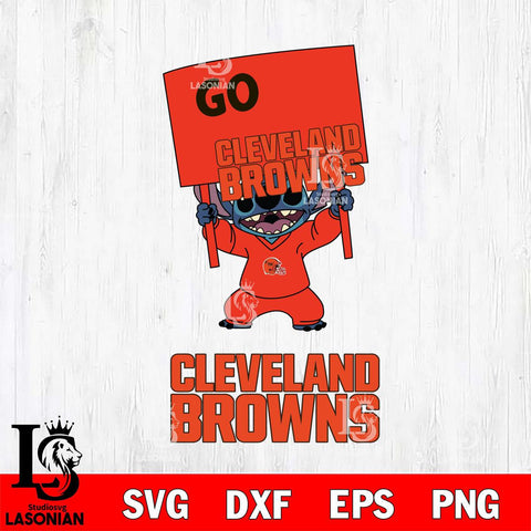 Cleveland Browns Stitch Go cheer SVG DXF EPS PNG FILE, NFL File Cut, Digital Download,Instant Download, Silhouette, Cricut