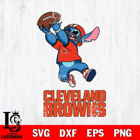 Cleveland Browns Stitch Rugby Ball SVG DXF EPS PNG FILE, Stitch File Cut,NFL Digital Download,Instant Download, Silhouette
