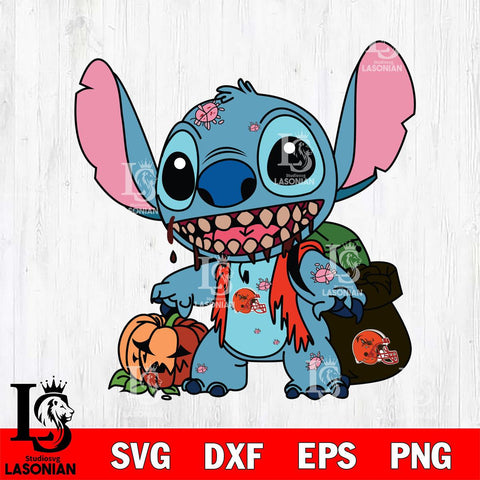 Cleveland Browns Stitch Zombie Football Svg Eps Dxf Png File, NFL svg, Digital Download, Instant Download