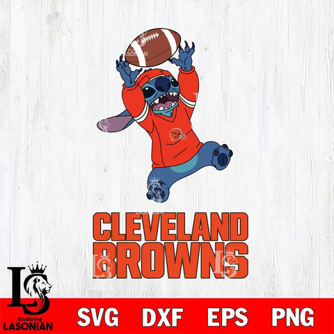 Cleveland Browns Stitch playing football SVG DXF EPS PNG FILE, NFL File Cut, Digital Download,Instant Download, Silhouette, Cricut