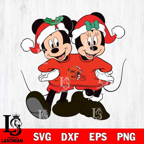 Cleveland Browns mickey christmas 11 Svg Eps Dxf Png File, Digital Download, Instant Download