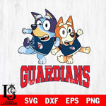 Cleveland Guardians Bluey & Bingo 13 Svg Eps Dxf Png File, MLB svg, Digital Download, Instant Download