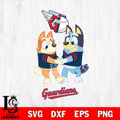 Cleveland Guardians Bluey Chilli Dance Svg Eps Dxf Png File, Digital Download, Instant Download