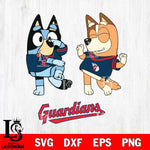 Cleveland Guardians Bluey Chilli Sport Svg Eps Dxf Png File, Digital Download, Instant Download