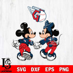Cleveland Guardians Fan Minnie And Mickey Love Svg Eps Dxf Png File, Digital Download, Instant Download