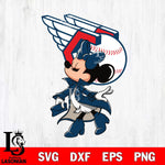Cleveland Guardians Glamorous Minnie Svg Eps Dxf Png File, Digital Download, Instant Download