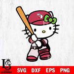 Cleveland Guardians Hello Kitty sport 2 Svg Eps Dxf Png File, Digital Download, Instant Download