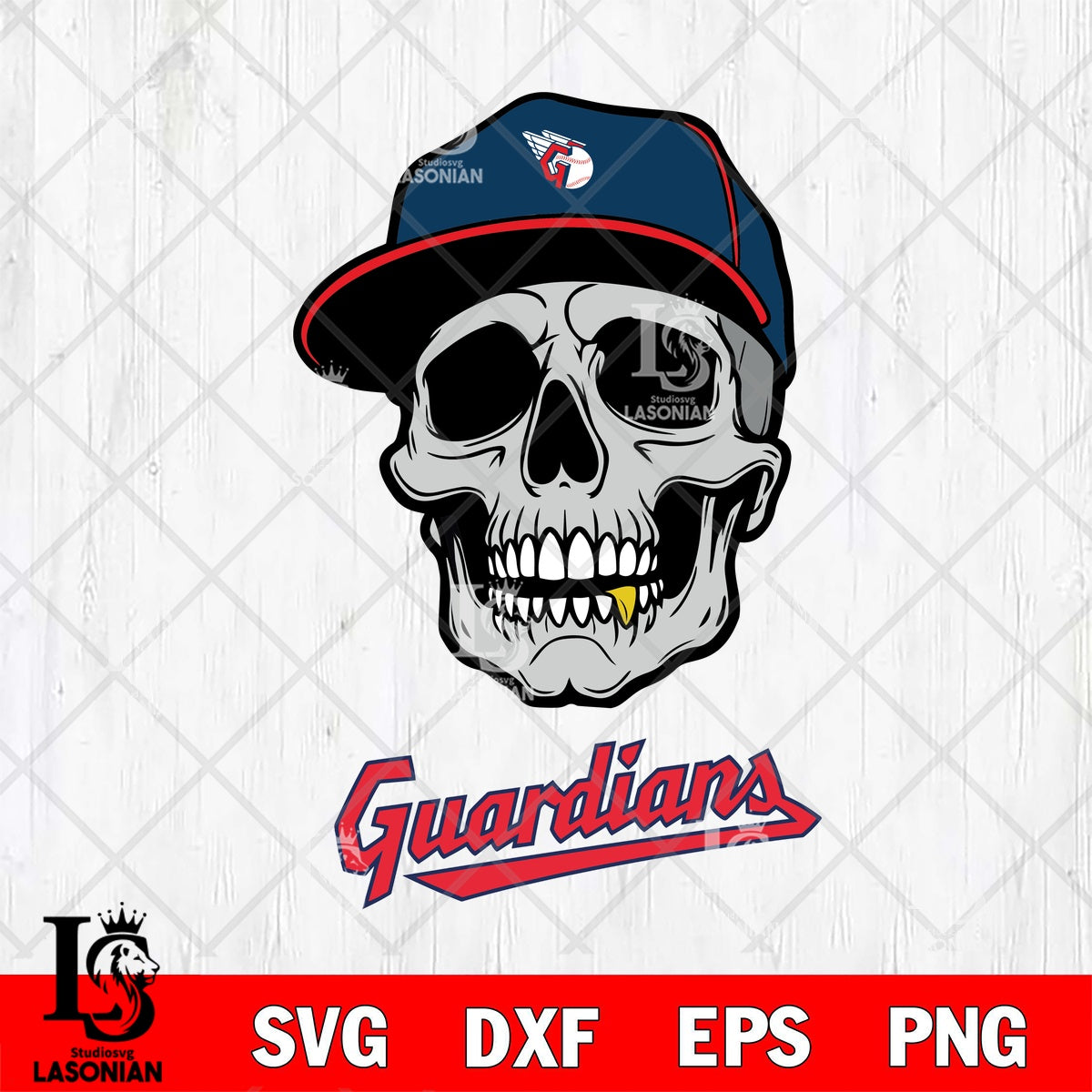 Tooth Baseball Cleveland Guardians Skull Gold Tooth Baseball SVG file,MLB File cut ...