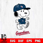 Cleveland Guardians Snoopy Baseball Svg Eps Dxf Png File, MLB File Cut,Digital Download,Instant Download,MLB Svg Files