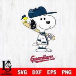 Cleveland Guardians Snoopy sport Svg Eps Dxf Png File, MLB File Cut,Digital Download,Instant Download,MLB Svg Files