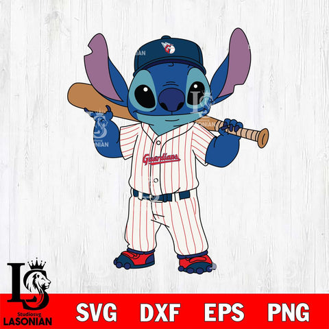 Cleveland Guardians Stitch Bat Shoulder SVG DXF EPS PNG FILE, MLB File Cut, Digital Download,Instant Download, Silhouette, Stitch Cricut