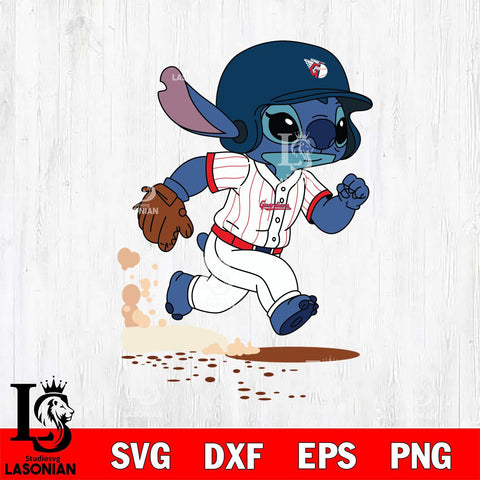 Cleveland Guardians Stitch run Baseball SVG DXF EPS PNG FILE, MLB File Cut, Digital Download,Instant Download, Silhouette, Stitch Cricut
