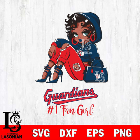 Cleveland Guardians #1 beauty Black Fan Girl