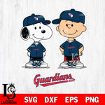 Cleveland Guardians snoopy and charlie brown baseball Svg Eps Dxf Png File, MLB File Cut,Digital Download,Instant Download,MLB Svg Files