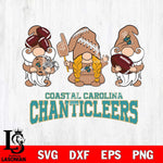 Coastal Carolina Chanticleers 3 Gnomes Football Svg Eps Dxf Png File, Digital Download, Instant Download