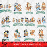 Coastal Carolina Chanticleers Bluey Dace Mode NCAA Bundle 12 SVG Eps Dxf Png File, Digital Download, Instant Download