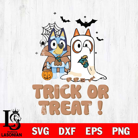Coastal Carolina Chanticleers Bluey Trick or Treat Halloween Svg Eps Dxf Png File, Digital Download, Instant Download