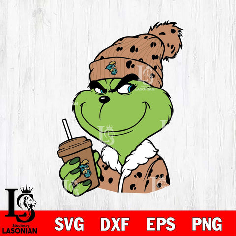 Coastal Carolina Chanticleers Boujee Grinch 3 Svg Eps Dxf Png File, Digital Download, Instant Download