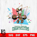 Coastal Carolina Chanticleers Cute Daisy Duck Cheerleader SVG DXF EPS PNG FILE, NCAA File Cut,Digital Download,Instant Download