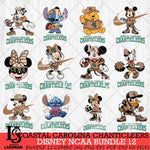 Coastal Carolina Chanticleers Disney NCAA Bundle Svg PNG 12 Svg Eps Dxf Png File, Digital Download
