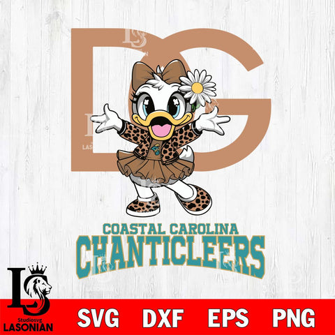 Coastal Carolina Chanticleers Dolce And Gabbana Daisy Duck Disney Svg Eps Dxf Png File, Digital Download, Instant Download