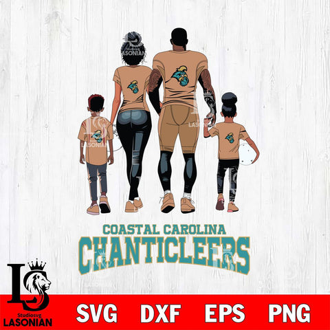 Coastal Carolina Chanticleers Family Love Rugby SVG DXF EPS PNG FILE,NCAA SVG, Father day Digital Download,Instant Download, Silhouette