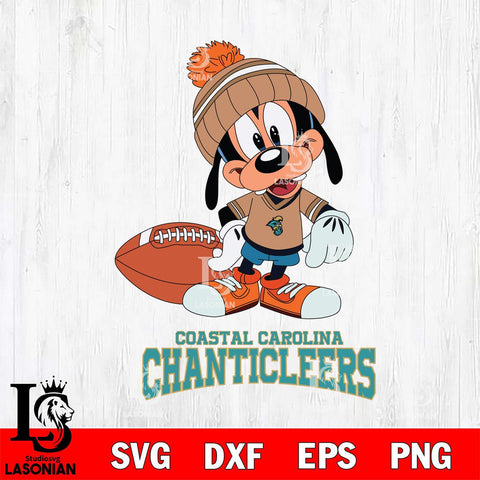 Coastal Carolina Chanticleers Goofy Football SVG DXF EPS PNG FILE,NCAA svg ,Football Digital Download,Instant Download, Silhouette