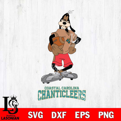 Coastal Carolina Chanticleers Goofy Player SVG DXF EPS PNG FILE,NCAA svg ,Football Digital Download,Instant Download, Silhouette