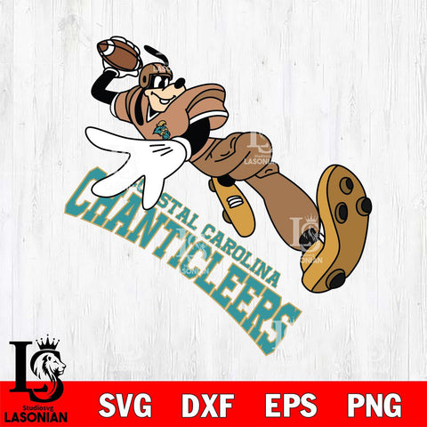 Coastal Carolina Chanticleers Goofy rugby player SVG DXF EPS PNG FILE,NCAA svg ,Football Digital Download,Instant Download, Silhouette