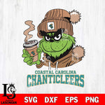 Coastal Carolina Chanticleers Grinch Cofffe Hoodie Cut Files Cricut, Svg Dxf Eps Png file, Digital download , Silhouette