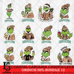 Coastal Carolina Chanticleers Grinch NCAA  Bundle 12 SVG Eps Dxf Png File, Digital Download, Instant Download